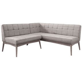 Mia Wheat Upholstered Corner Dining Bench