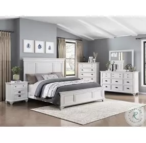 Mackinac White Panel Bedroom Set