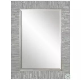 Leora Blue Gray and Silver Mirror