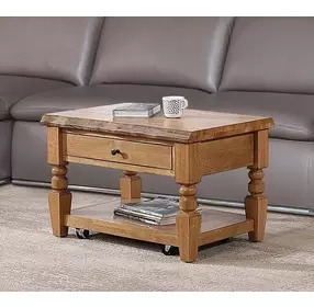 Logans Edge Brown 2 Drawers Rectangular Chofa Table