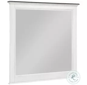 Chesterton Antique White Mirror