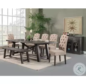 Newberry Salvaged Gray Extendable Dining Room Set