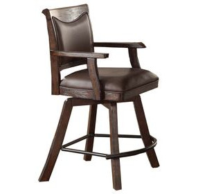 Gettysburg Dark Distressed Spectator Counter Height Stool