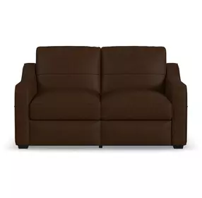 Hudson Dark Brown Leather 70" Loveseat