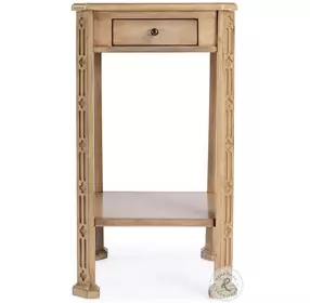 Moyer Antique Beige Side Table