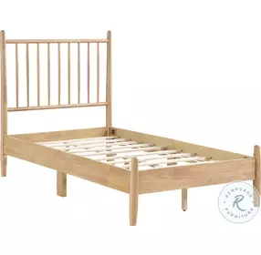 Brickell Natural Twin Platform Bed
