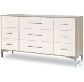 Biscayne Malabar And Alabaster 9 Drawer Dresser