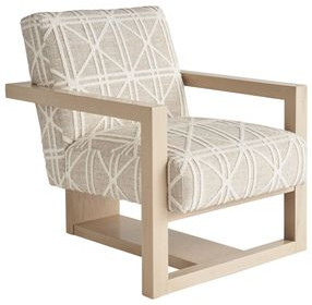 Sunset Key Flanders Beige and Tan Upholstered Accent Chair