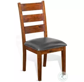Villa Rosso Vintage Mocha Ladderback Dining Chair Set of 2