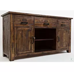 Cannon Valley Distressed Medium Brown 60" TV Stand