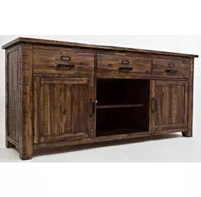 Cannon Valley Distressed Medium Brown 70" TV Stand