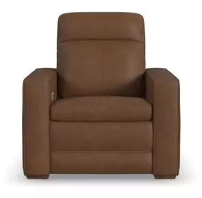 Dutch Cortado Brown Leather Zero Gravity Power Recliner with Power Lumbar and USB Charging