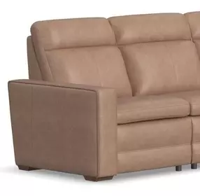 Dutch Desert Tan Leather Zero Gravity LAF Power Recliner with Power Headrest and Lumbar