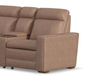 Dutch Desert Tan Leather Zero Gravity RAF Power Recliner with Power Headrest and Lumbar