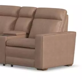 Dutch Desert Tan Leather Zero Gravity RAF Power Recliner with Power Headrest and Lumbar