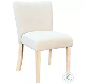 Willow Nest Bergen Oak Upholstered Dining Chair Set of 2