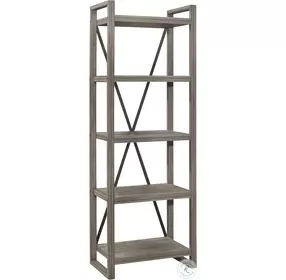 Bainbridge Weathered Gray Bookcase