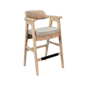 Brookline Wheat Custioned Seat Bar Stool Set of 2