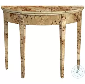 Hampton Light Burl Console Table