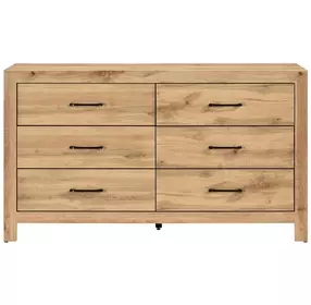 Corbin Natural 6 Drawer Dresser