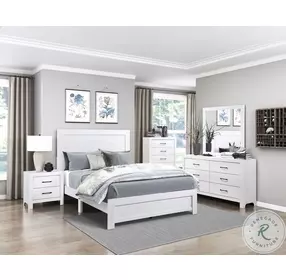 Corbin White Panel Bedroom Set In A Box