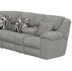 Quinn Nature RAF Reclining Console Loveseat with USB Charging
