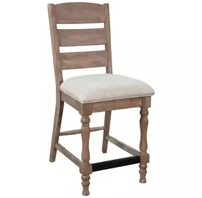 Sierra Beige Upholstered Counter Height Stool Set of 2