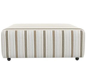 Micah Sand Castered Cocktail Square Ottoman