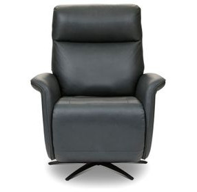 Haven Harbor Leather Zero Gravity Swivel Power Recliner with USB Charging and Heat Massage