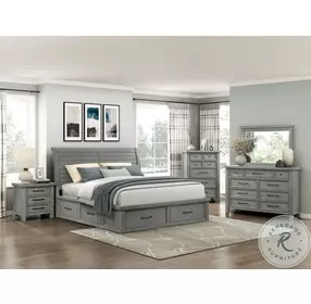 Logandale Platform Bedroom Set with Footboard Storage