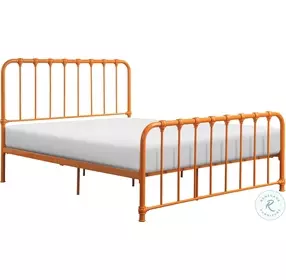 Bethany Orange Full Metal Bed In A Box