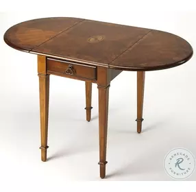 Masterpiece Glenview Olive Ash Burl Pembroke Table