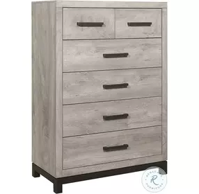 Zephyr Light Gray And Black Chest