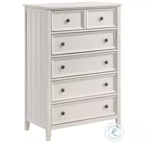 Donahue Off White 6 Drawer Chest