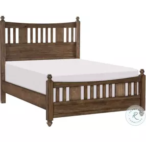Brevard Light Brown California King Poster Bed