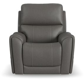 Carter Smoke Zero Gravity Power Lift Recliner with USB Charging and Heat Massage