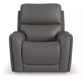 Carter Smoke Zero Gravity Power Lift Recliner with USB Charging and Heat Massage