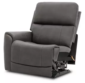 Carter Smoke Zero Gravity LAF Power Recliner with Power Headrest and Lumbar
