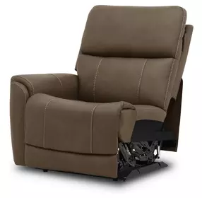 Carter Cappuccino Zero Gravity LAF Power Recliner with Power Headrest and Lumbar