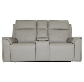 Vernon Dove Gray 73" Zero Gravity Power Reclining Loveseat with USB Charging and Heat Massage