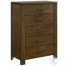 Sullivan Wire Brushed Oak 5 Drawer Chest