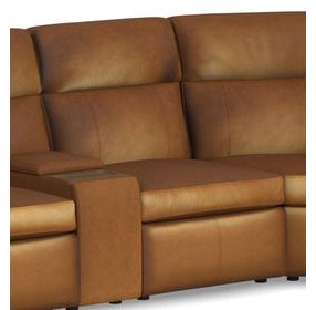 Wyatt Canyon Brown Leather Armless Chair