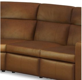 Wyatt Canyon Brown Leather Zero Gravity Armless Power Recliner with Power Headrest and Lumbar