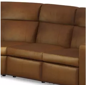 Wyatt Canyon Brown Leather Zero Gravity Armless Power Recliner with Power Headrest and Lumbar