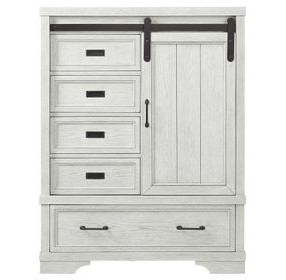 Foundry White Dove 5 Drawer Chifferobe