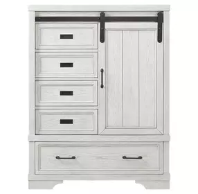 Foundry White Dove 5 Drawer Chifferobe