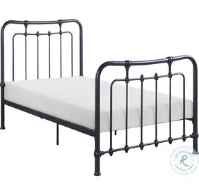 Engleside Gunmetal Twin Metal Bed