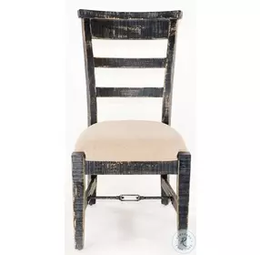 Cozy Luxe Black Sand Dining Side Chair Set of 2