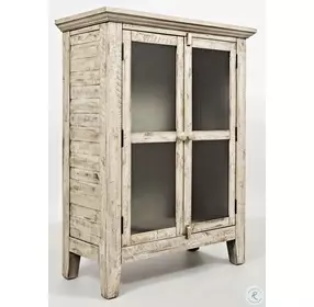 Rustic Shores Scrimshaw 2 Door Accent Cabinet
