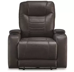 Schooner Rocks Umber Power Recliner with USB Charging and LED